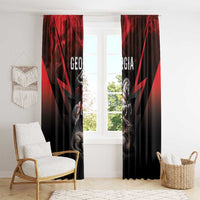 Georgia Coat Of Arms Window Curtain Saint George And The Dragon