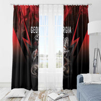 Georgia Coat Of Arms Window Curtain Saint George And The Dragon