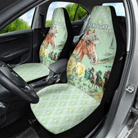 Kentucky Horse Racing Car Seat Cover Rose Diamond Pattern Mint