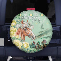 Kentucky Horse Racing Spare Tire Cover Rose Diamond Pattern Mint