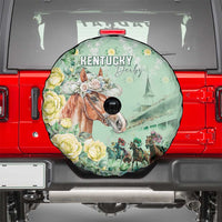 Kentucky Horse Racing Spare Tire Cover Rose Diamond Pattern Mint