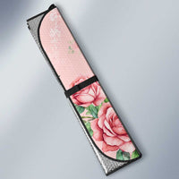 Kentucky Horse Racing Auto Sun Shade Rose Diamond Pattern Pink