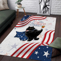 Funny Cat No Kings Area Rug Rejecting Kings Since 1776 - Wonder Print Shop
