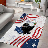 Funny Cat No Kings Area Rug Rejecting Kings Since 1776 - Wonder Print Shop