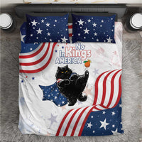 Funny Cat No Kings Bedding Set Rejecting Kings Since 1776 - Wonder Print Shop