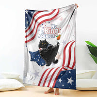 Funny Cat No Kings Blanket Rejecting Kings Since 1776 - Wonder Print Shop