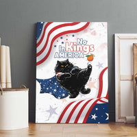 Funny Cat No Kings Canvas Wall Art Rejecting Kings Since 1776 - Wonder Print Shop