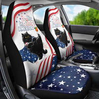 Funny Cat No Kings Car Seat Cover Rejecting Kings Since 1776 - Wonder Print Shop