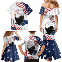 Funny Cat No Kings Family Matching Mermaid Dress and Hawaiian Shirt Rejecting Kings Since 1776 - Wonder Print Shop