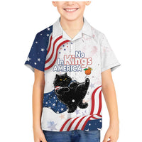Funny Cat No Kings Family Matching Mermaid Dress and Hawaiian Shirt Rejecting Kings Since 1776 - Wonder Print Shop