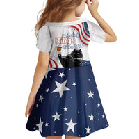 Funny Cat No Kings Family Matching Off Shoulder Maxi Dress and Hawaiian Shirt Rejecting Kings Since 1776 - Wonder Print Shop