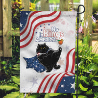 Funny Cat No Kings Garden Flag Rejecting Kings Since 1776 - Wonder Print Shop