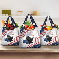 Funny Cat No Kings Grocery Bag Rejecting Kings Since 1776 - Wonder Print Shop