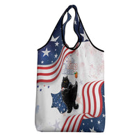Funny Cat No Kings Grocery Bag Rejecting Kings Since 1776 - Wonder Print Shop