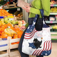 Funny Cat No Kings Grocery Bag Rejecting Kings Since 1776 - Wonder Print Shop