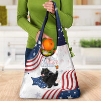 Funny Cat No Kings Grocery Bag Rejecting Kings Since 1776 - Wonder Print Shop