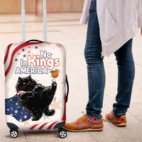Funny Cat No Kings Luggage Cover Rejecting Kings Since 1776 - Wonder Print Shop