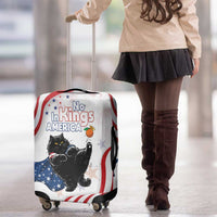 Funny Cat No Kings Luggage Cover Rejecting Kings Since 1776 - Wonder Print Shop