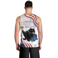 Funny Cat No Kings Men Tank Top Rejecting Kings Since 1776 - Wonder Print Shop