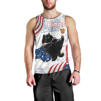 Funny Cat No Kings Men Tank Top Rejecting Kings Since 1776 - Wonder Print Shop