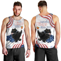 Funny Cat No Kings Men Tank Top Rejecting Kings Since 1776 - Wonder Print Shop