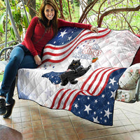 Funny Cat No Kings Quilt Rejecting Kings Since 1776 - Wonder Print Shop