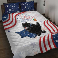 Funny Cat No Kings Quilt Bed Set Rejecting Kings Since 1776 - Wonder Print Shop
