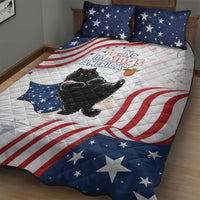 Funny Cat No Kings Quilt Bed Set Rejecting Kings Since 1776 - Wonder Print Shop