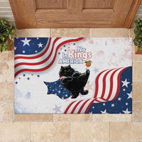 Funny Cat No Kings Rubber Doormat Rejecting Kings Since 1776 - Wonder Print Shop