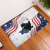 Funny Cat No Kings Rubber Doormat Rejecting Kings Since 1776 - Wonder Print Shop