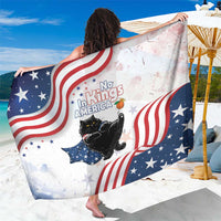 Funny Cat No Kings Sarong Rejecting Kings Since 1776 - Wonder Print Shop