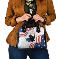 Funny Cat No Kings Shoulder Handbag Rejecting Kings Since 1776 - Wonder Print Shop