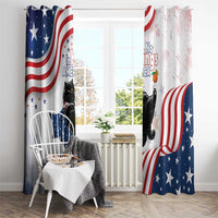 Funny Cat No Kings Window Curtain Rejecting Kings Since 1776 - Wonder Print Shop