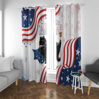 Funny Cat No Kings Window Curtain Rejecting Kings Since 1776 - Wonder Print Shop