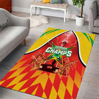Guyana Cricket Area Rug Amazon Warriors Glorious Victory - Wonder Print Shop