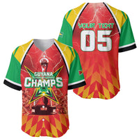 Custom Guyana Cricket Baseball Jersey Amazon Warriors Glorious Victory - Wonder Print Shop