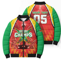 Custom Guyana Cricket Bomber Puffer Jacket Amazon Warriors Glorious Victory - Wonder Print Shop