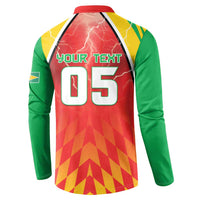 Custom Guyana Cricket Button Sweatshirt Amazon Warriors Glorious Victory - Wonder Print Shop