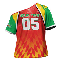 Custom Guyana Cricket Cross Shoulder Shirt Amazon Warriors Glorious Victory - Wonder Print Shop