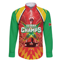 Custom Guyana Cricket Family Matching Off The Shoulder Long Sleeve Dress and Hawaiian Shirt Amazon Warriors Glorious Victory - Wonder Print Shop
