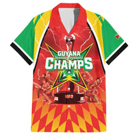 Custom Guyana Cricket Family Matching Short Sleeve Bodycon Dress and Hawaiian Shirt Amazon Warriors Glorious Victory - Wonder Print Shop