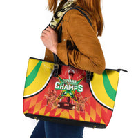 Guyana Cricket Leather Tote Bag Amazon Warriors Glorious Victory - Wonder Print Shop