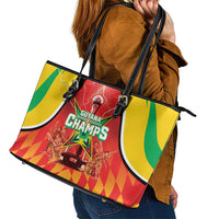 Guyana Cricket Leather Tote Bag Amazon Warriors Glorious Victory - Wonder Print Shop