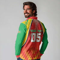 Custom Guyana Cricket Long Sleeve Polo Shirt Amazon Warriors Glorious Victory - Wonder Print Shop