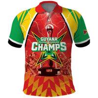 Custom Guyana Cricket Polo Shirt Amazon Warriors Glorious Victory - Wonder Print Shop