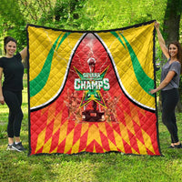 Guyana Cricket Quilt Amazon Warriors Glorious Victory - Wonder Print Shop