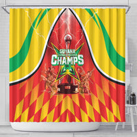 Guyana Cricket Shower Curtain Amazon Warriors Glorious Victory - Wonder Print Shop