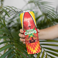 Custom Guyana Cricket Skinny Tumbler Amazon Warriors Glorious Victory - Wonder Print Shop