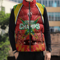 Custom Guyana Cricket Sleeveless Puffer Jacket Amazon Warriors Glorious Victory - Wonder Print Shop