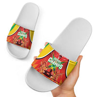 Guyana Cricket Slide Sandals Amazon Warriors Glorious Victory - Wonder Print Shop